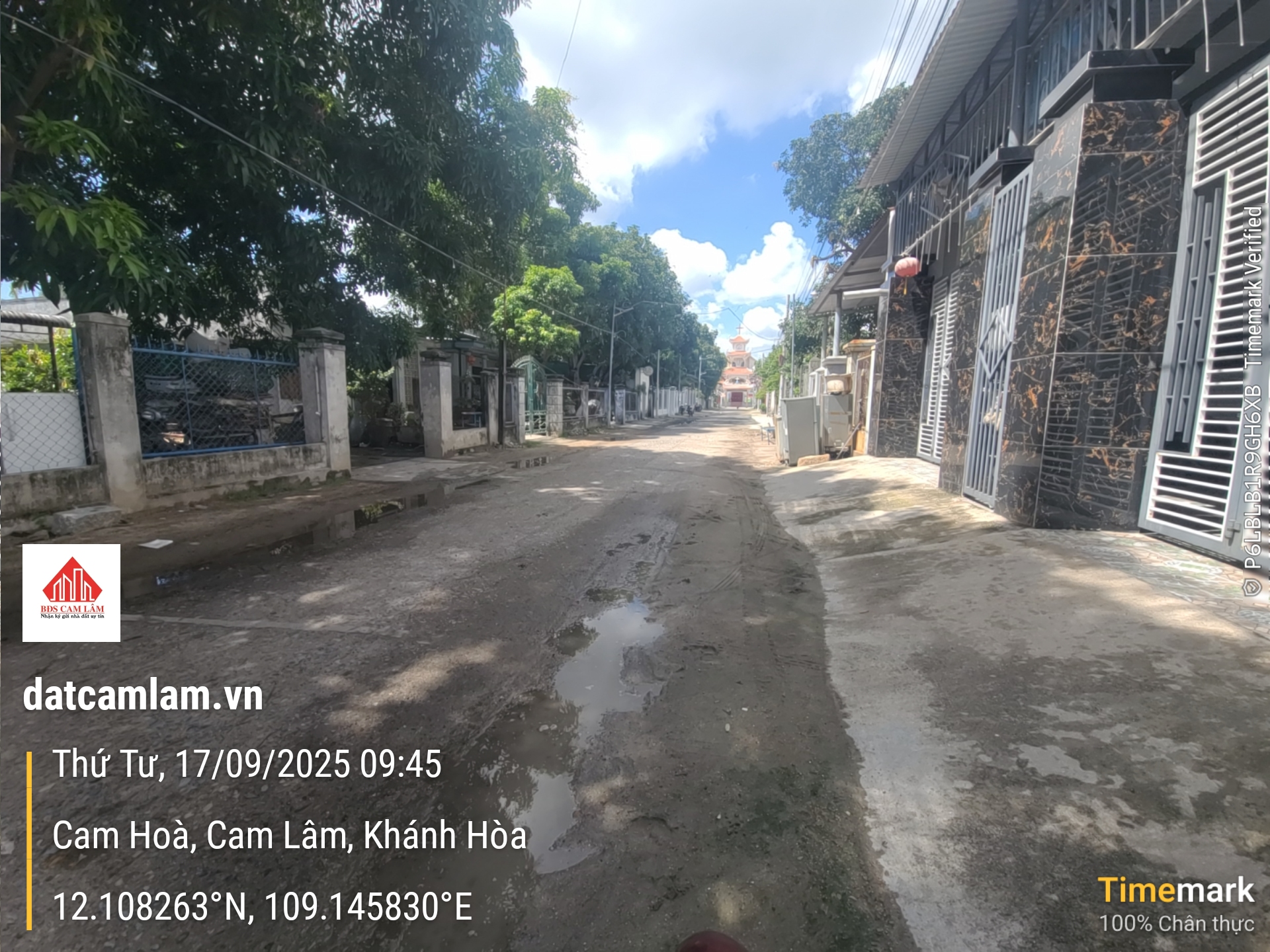 Đất thổ cư Cam Lâm khu dân cư gần Đầm Thủy Triều đường bê tông 7 mét giá 1tỷ390