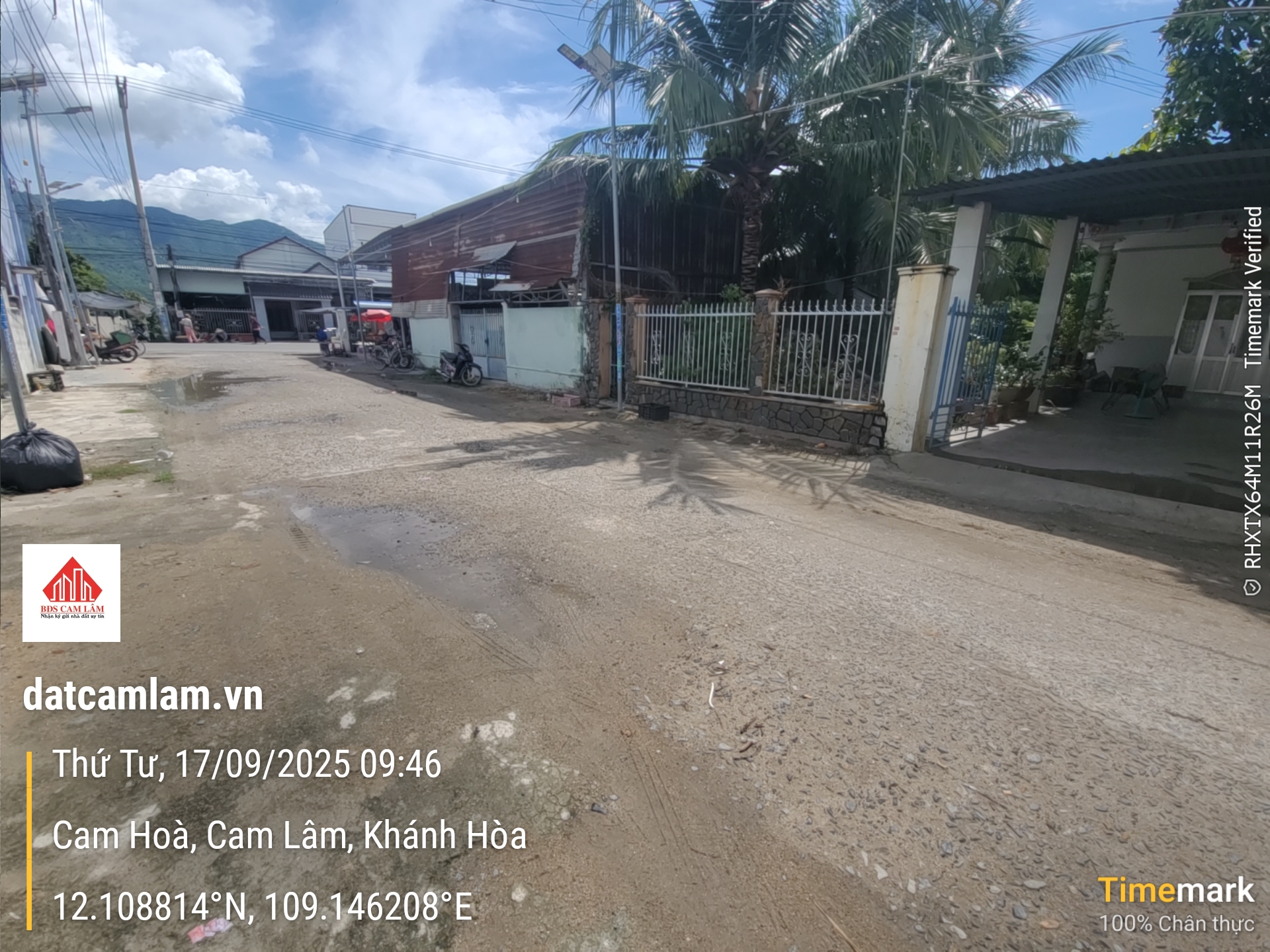 Đất thổ cư Cam Lâm khu dân cư gần Đầm Thủy Triều đường bê tông 7 mét giá 1tỷ390