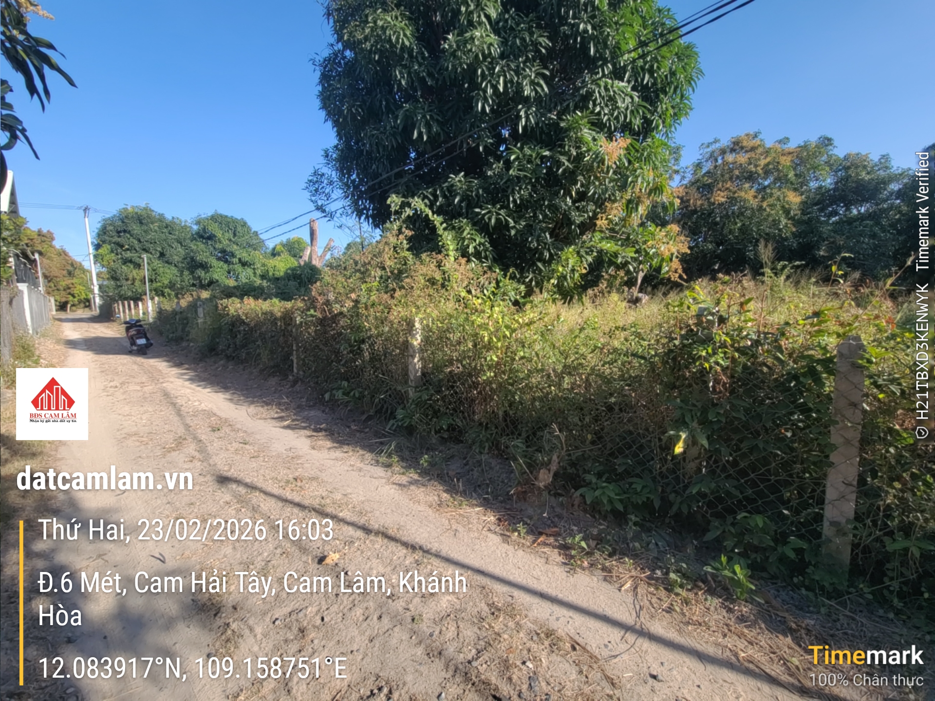 Bán đất thổ cư Cam Hải Tây Cam Lâm phía Đầm 90m² giá 950 triệu. Gọi ngay 0969 876 162