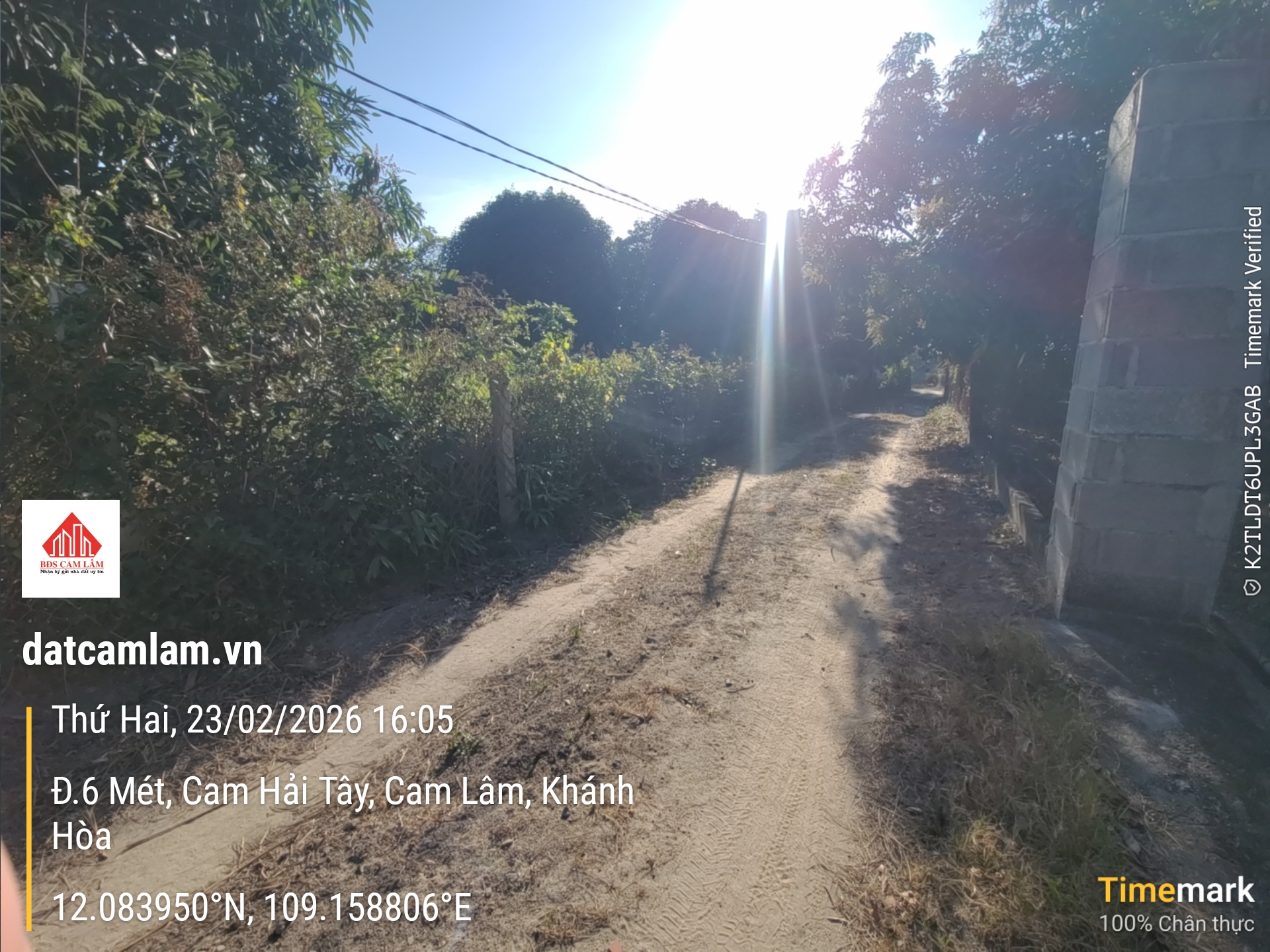 Bán đất thổ cư Cam Hải Tây Cam Lâm phía Đầm 90m² giá 950 triệu. Gọi ngay 0969 876 162