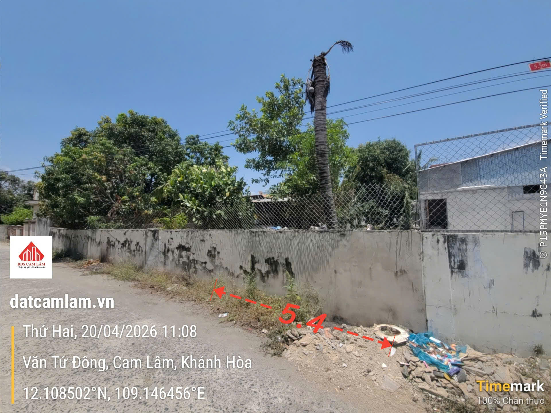 Bán đất nền Cam Lâm 108m2 , sổ hồng thổ cư, gần Đầm Thủy Triều, giá chỉ 1ty490