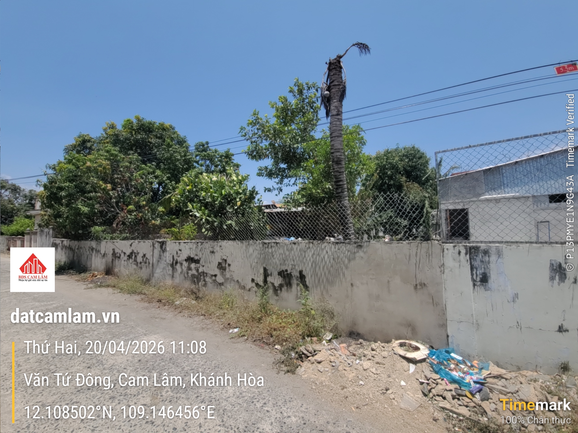 Bán đất nền Cam Lâm 108m2 , sổ hồng thổ cư, gần Đầm Thủy Triều, giá chỉ 1ty490