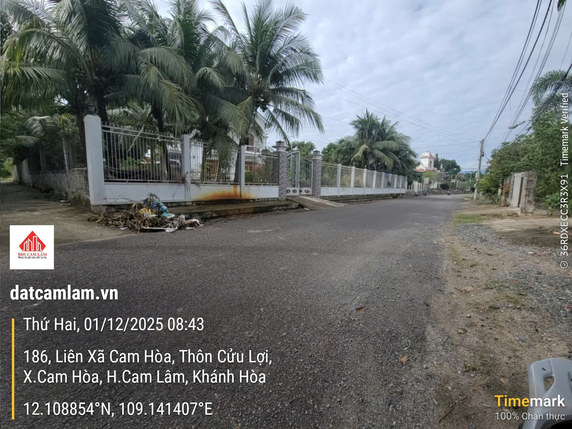 Bán đất thổ cư 2 mặt tiền đường lớn Cam Lâm 272m² giá 3.5 tỷ. Gọi ngay 0969 876 162