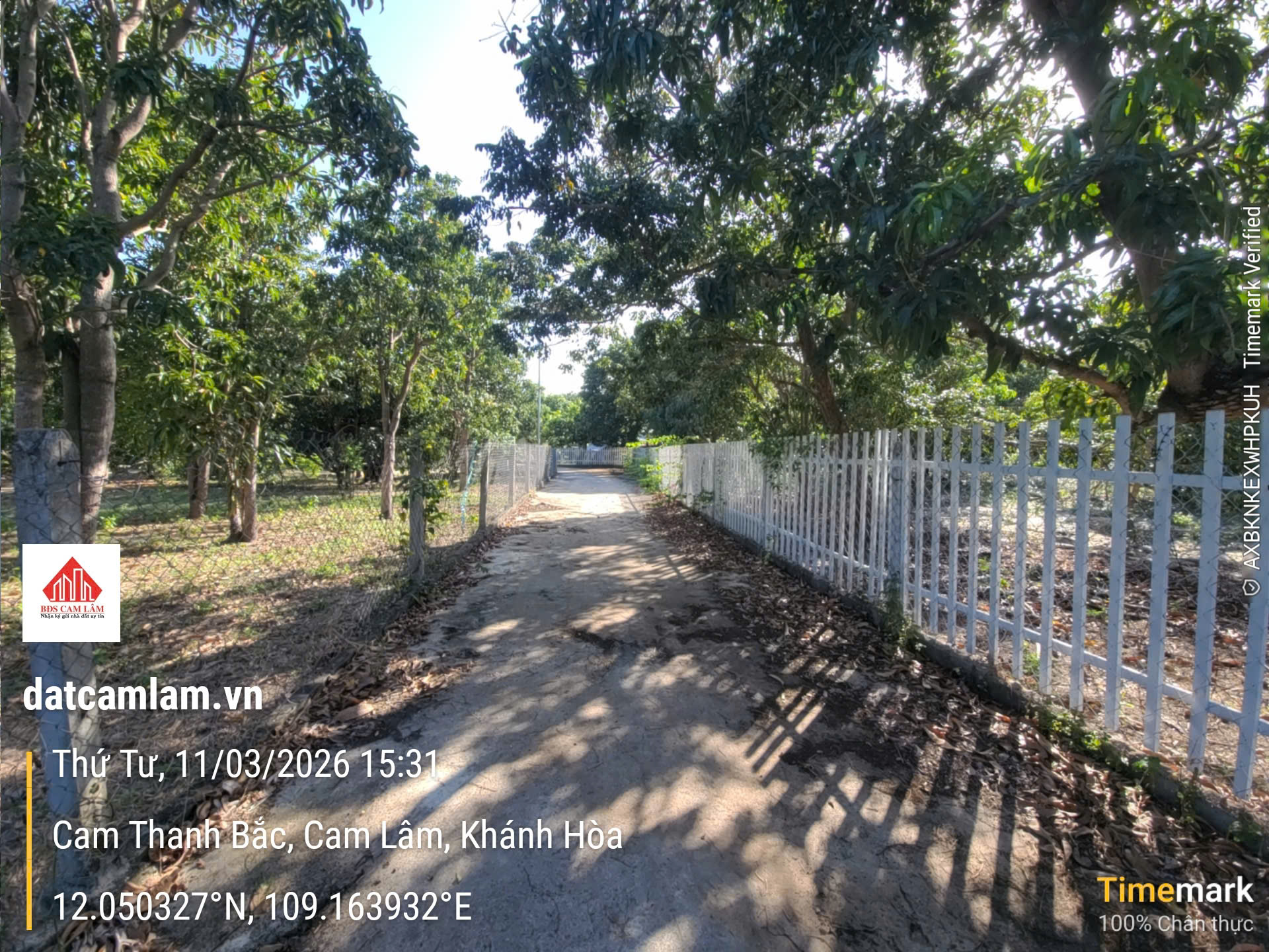 Đất thổ cư 200m2 thôn Tân Thành Cam Thành Bắc phía Đầm giáp Cam Đức giá tốt 2ty868