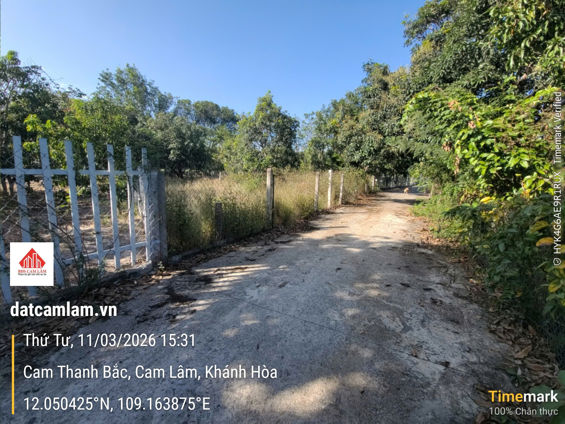 Đất thổ cư 200m2 thôn Tân Thành Cam Thành Bắc phía Đầm giáp Cam Đức giá tốt 2ty868