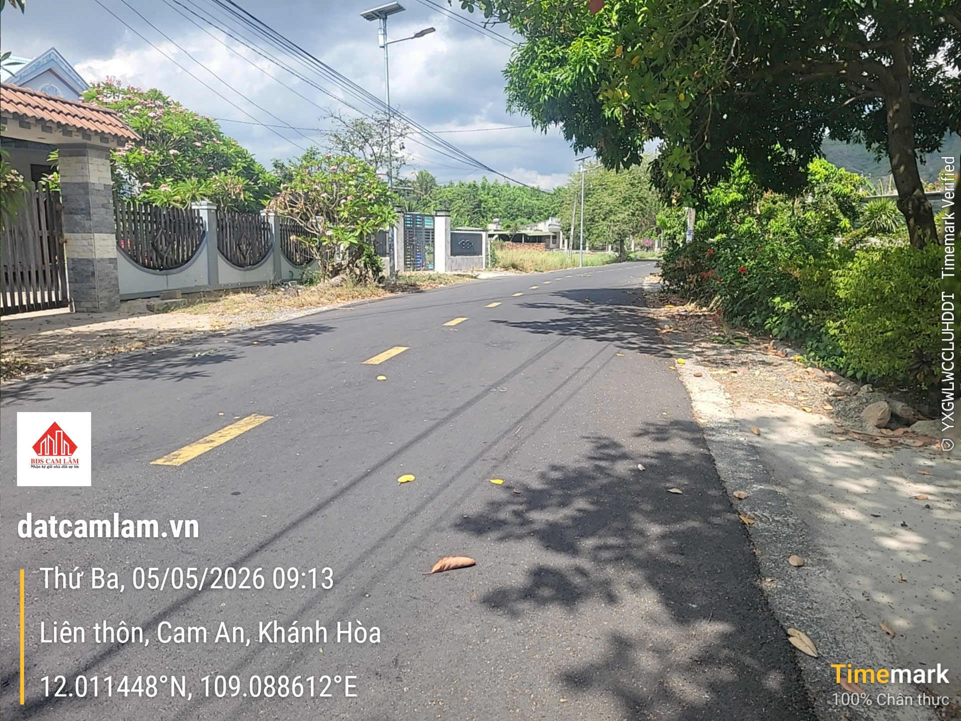 BÁN ĐẤT XÃ CAM AN đường bê tông 5 mét giá chỉ hơn 2.3 triệu/m².  Gọi ngay 0969876162